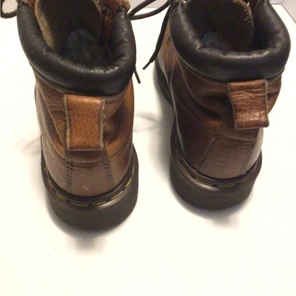 Dr Martens Brown Leather Lace Up Ankle Boots Mens Size 8‎